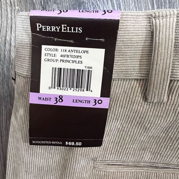 New Perry Ellis 38x30 Cordory Pants - Picture 5 of 5
